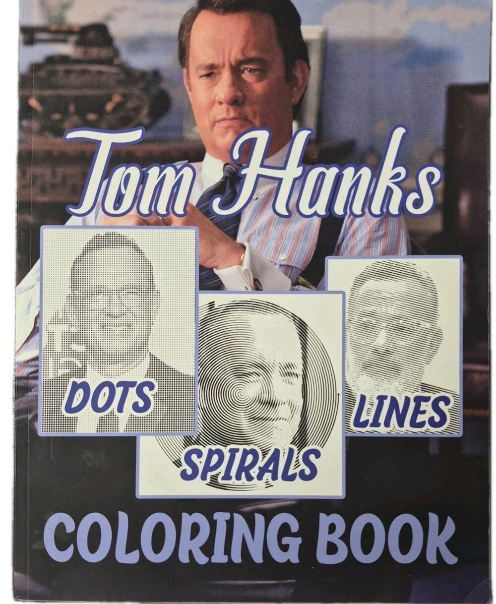 Spiroglyphics Adult Coloring Book Tom Hanks Dots Spirals Lines
